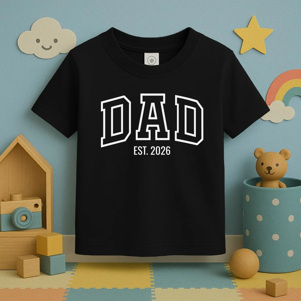 DAD New Dad Custom Toddler T-Shirt - Front 2