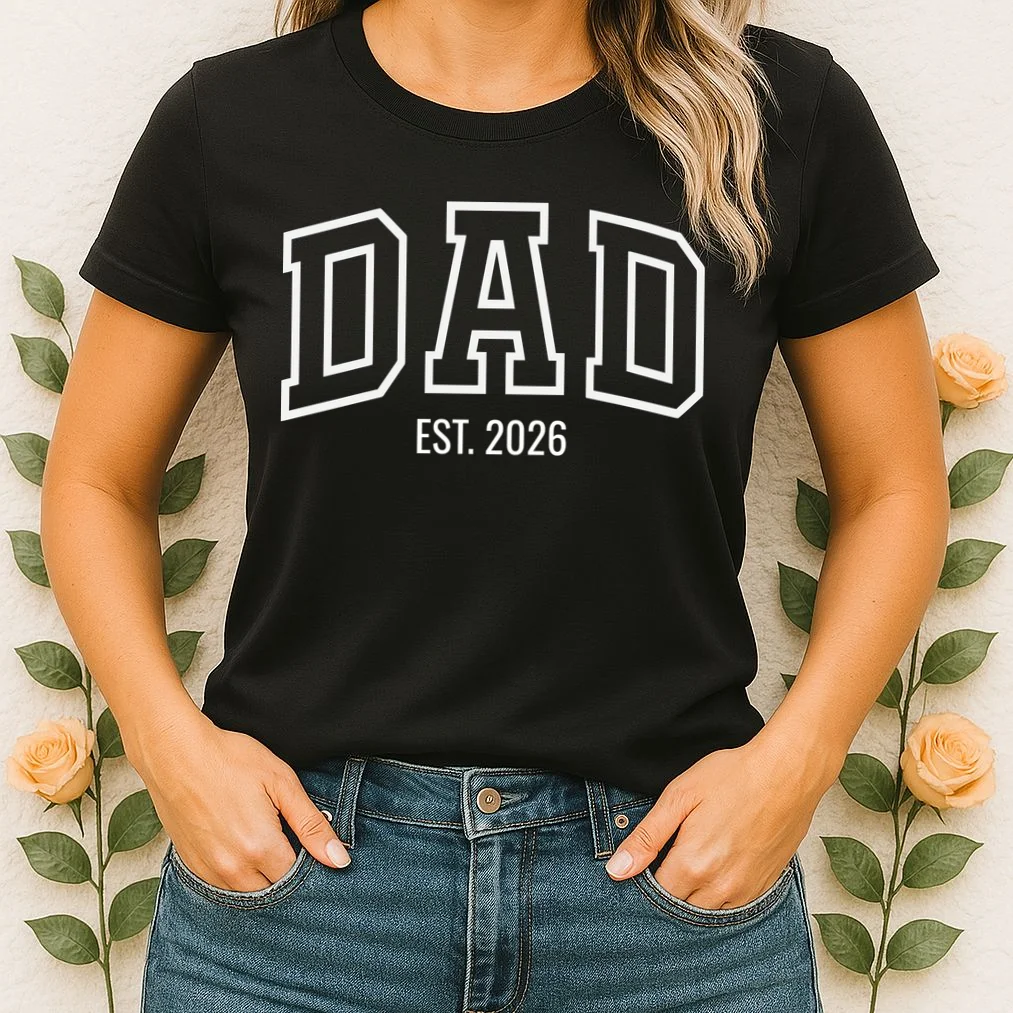 DAD New Dad Custom Women's T-Shirt - Front 1