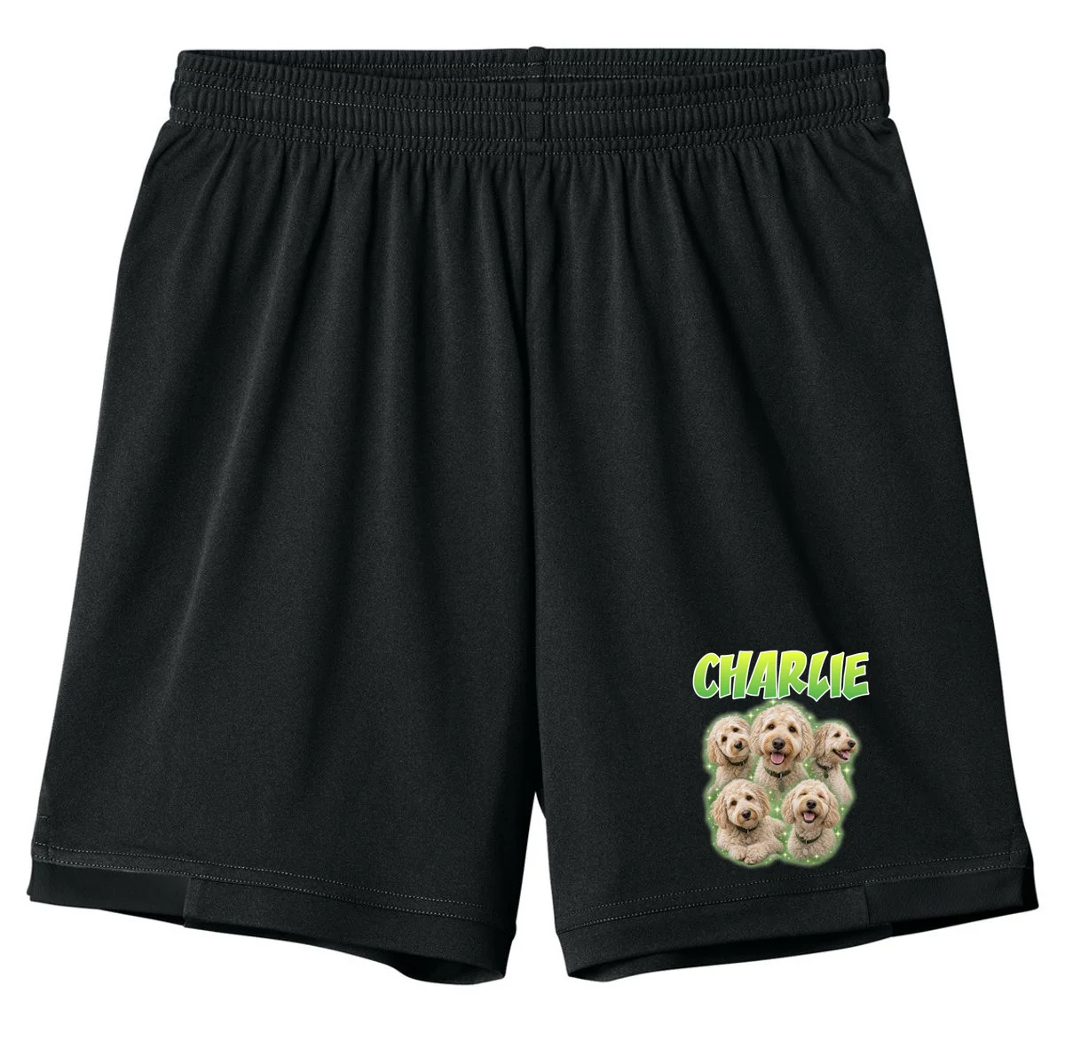 Dog Portrait Personalized Photo Custom Gift - Dog Lover Gift For Pet Owners Kids Shorts - Front
