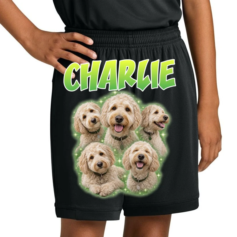 Dog Portrait Personalized Photo Custom Gift  - Dog Lover Gift For Pet Owners Kids Shorts - Front 1