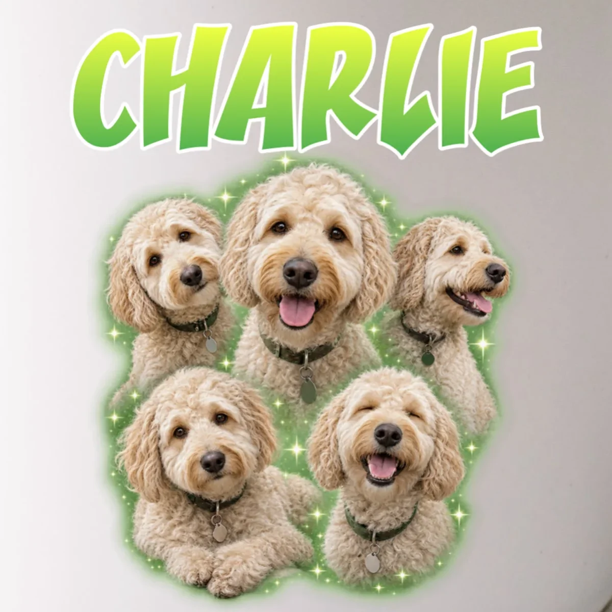 Dog Portrait Personalized Photo Custom Gift - Dog Lover Gift For Pet Owners Mug - Front - Close-up