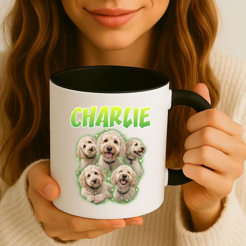 Dog Portrait Personalized Photo Custom Gift  - Dog Lover Gift For Pet Owners Mug - Front 2