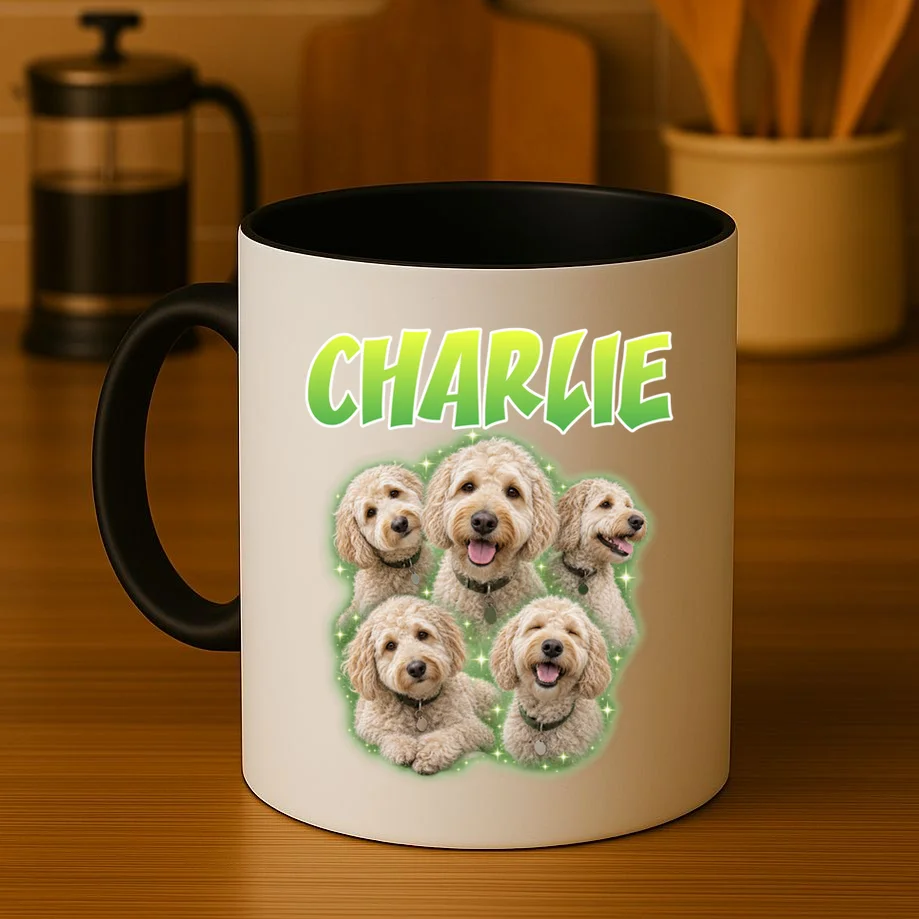 Dog Portrait Personalized Photo Custom Gift  - Dog Lover Gift For Pet Owners Mug - Front 3