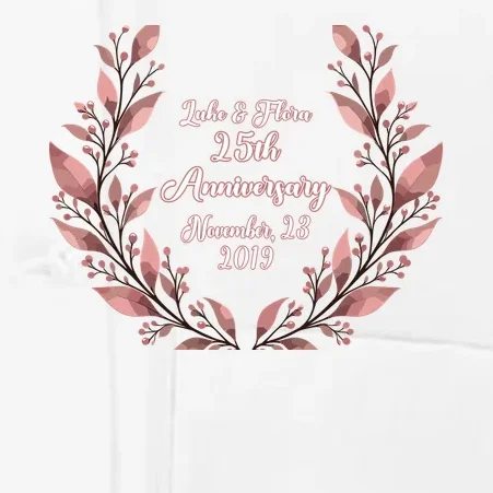 Elegant Blush Floral 25th Anniversary Celebration Men's Chef Coat - Front - Close-up