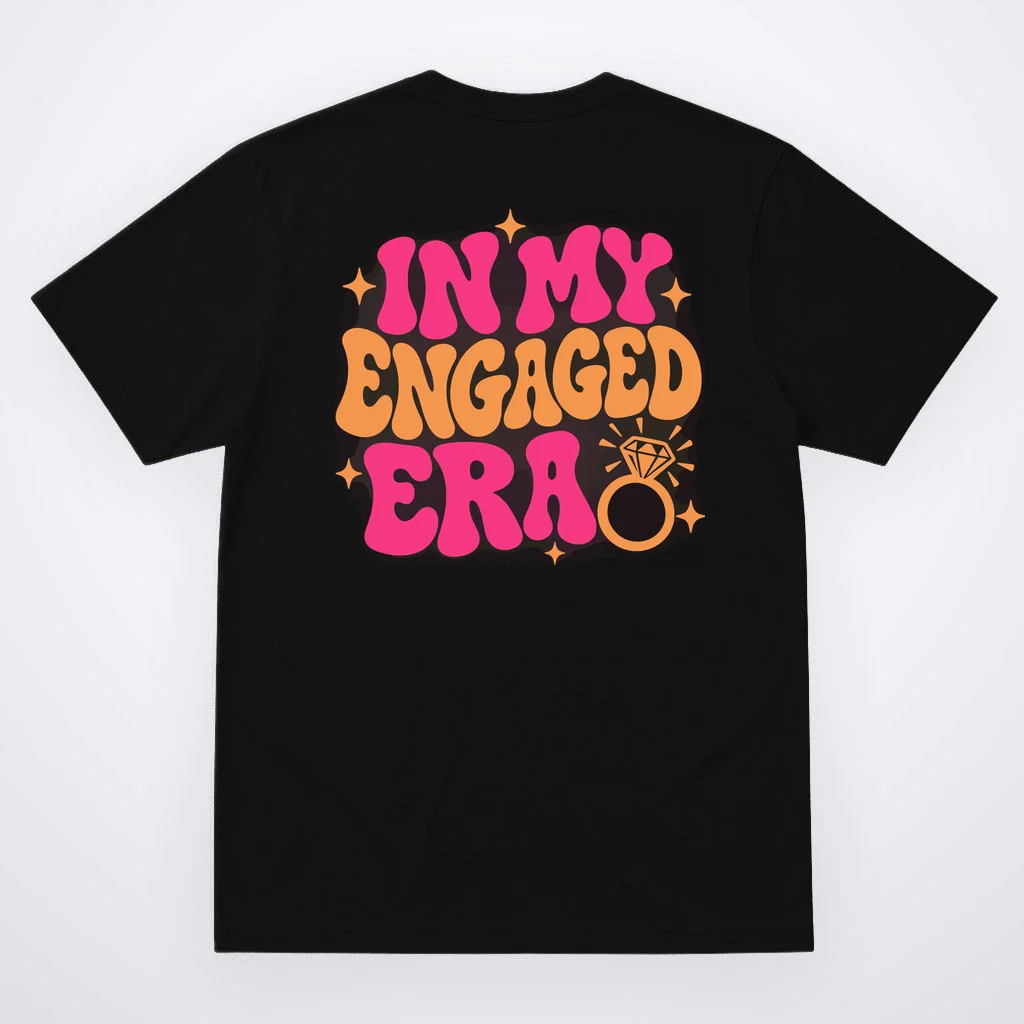 Engaged Era Personalized Future Mrs. Custom Gift - Future Mrs. Ring Design Men's T-Shirt - Back