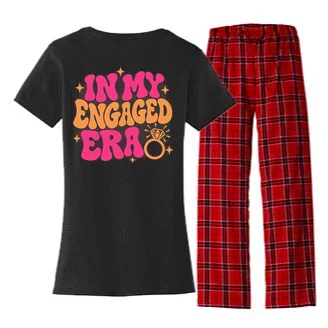 Engaged Era Personalized Future Mrs. Custom Gift - Future Mrs. Ring Design Women's Flannel Pajama Set - Back - Close-up