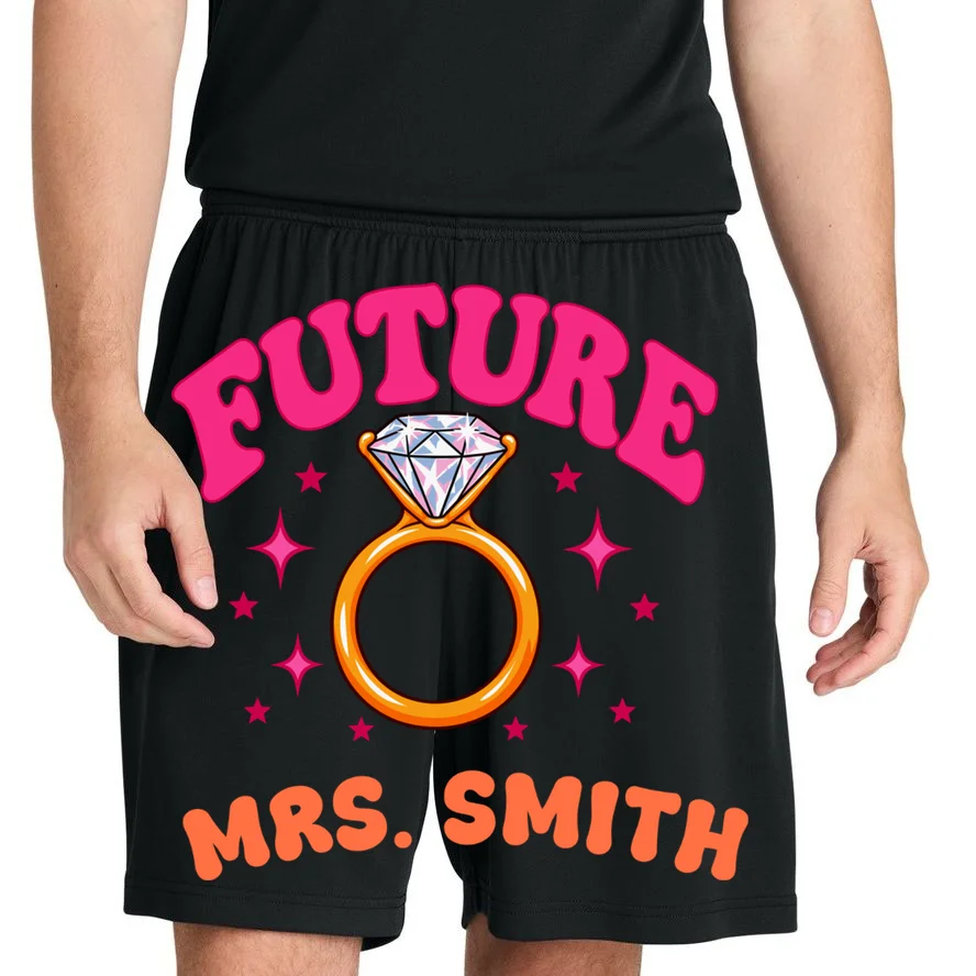 Engaged Era Personalized Future Mrs. Custom Gift - Future Mrs. Ring Design Men's Shorts - Front 1