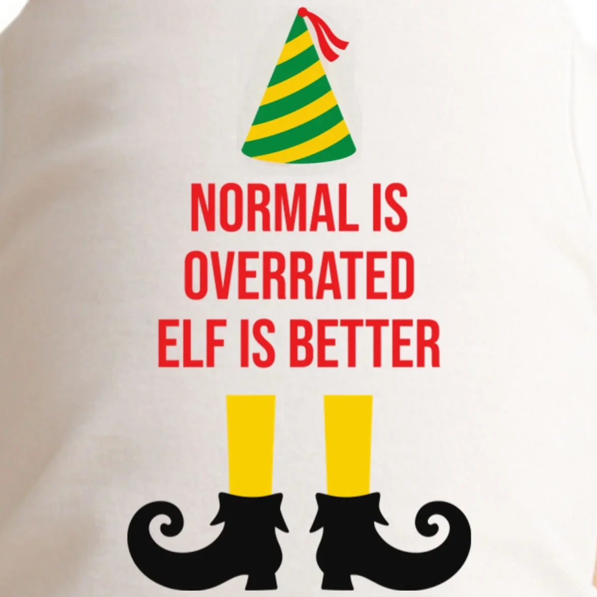 Elf Legs Funny Christmas Quote Matching Family Doggie Tank - Front - Close-up