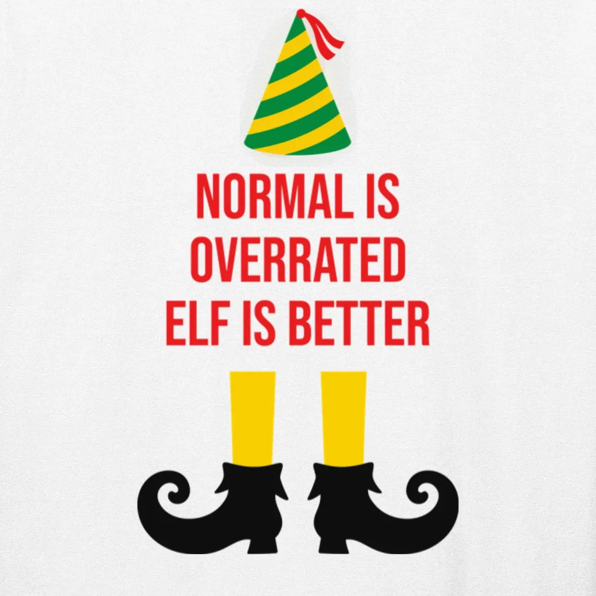 Elf Legs Funny Christmas Quote Matching Family Men's Long Sleeve Shirt - Front - Close-up