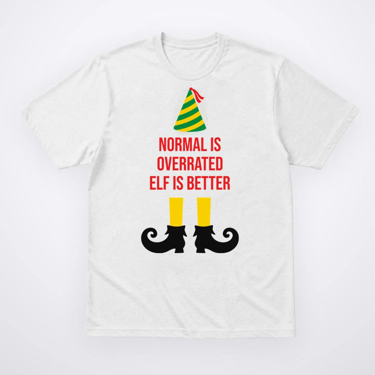 Elf Legs Funny Christmas Quote Matching Family Men's T-Shirt - Front