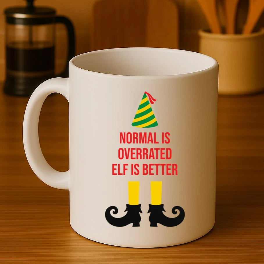 Elf Legs Funny Christmas Quote Matching Family Mug - Front 3