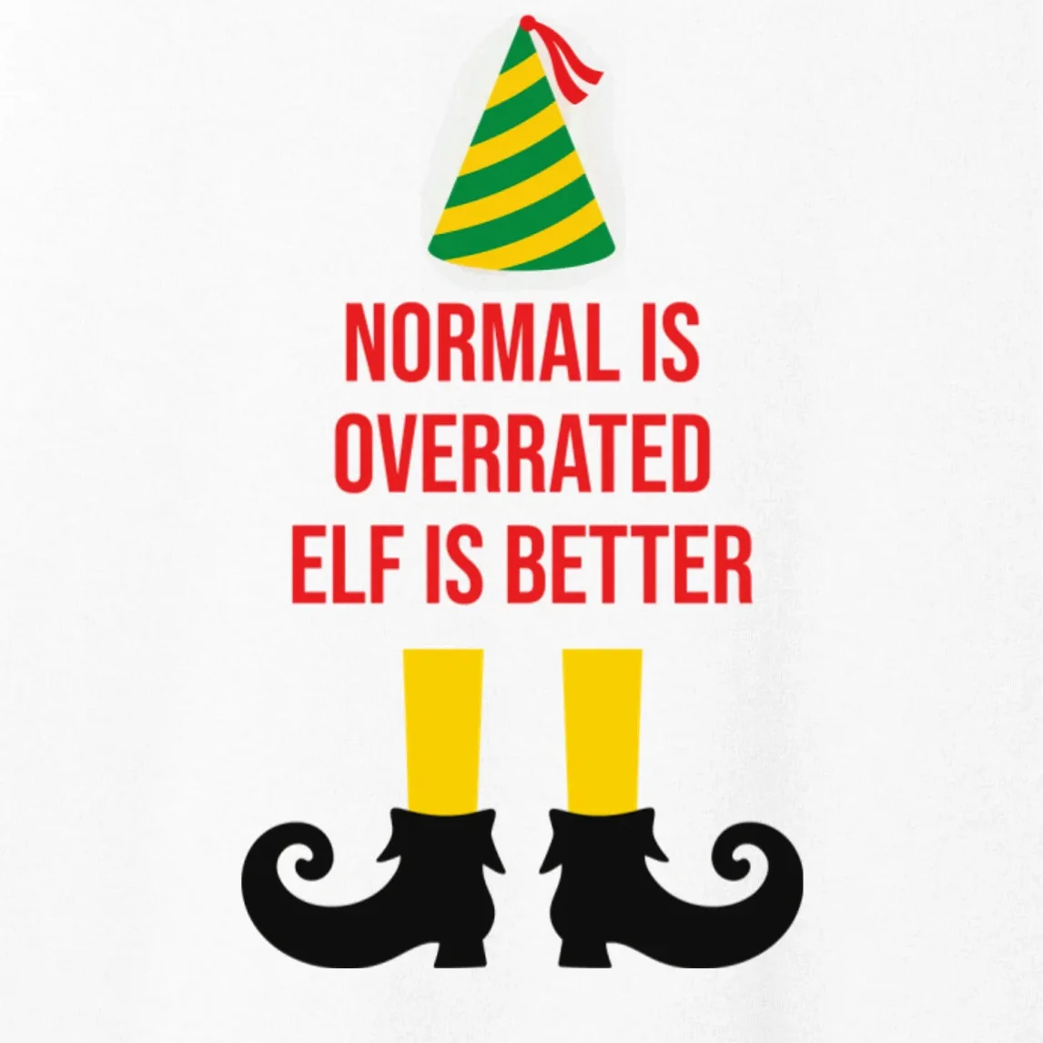 Elf Legs Funny Christmas Quote Matching Family Women's Tank Top - Front - Close-up