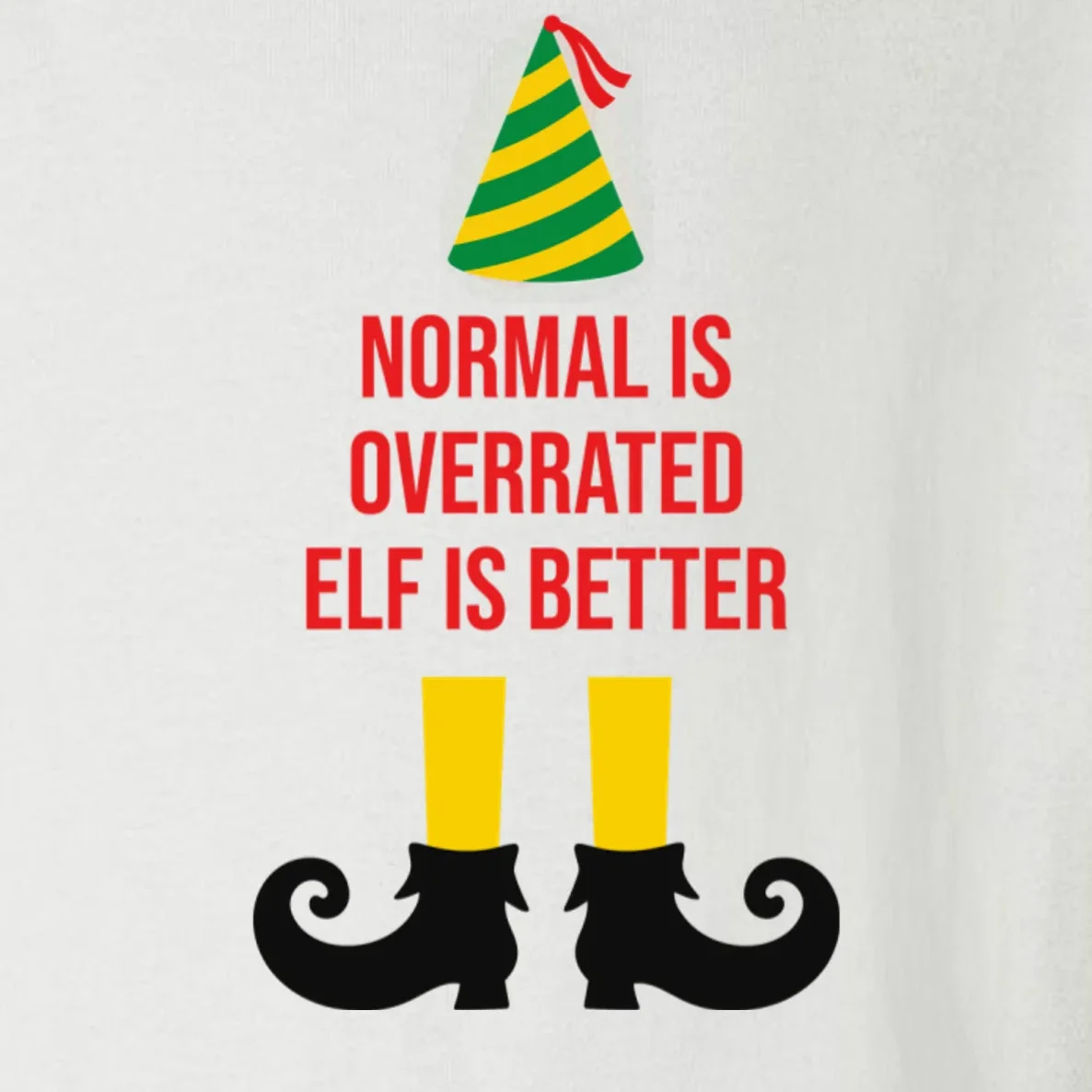 Elf Legs Funny Christmas Quote Matching Family Toddler Long Sleeve Shirt - Front - Close-up