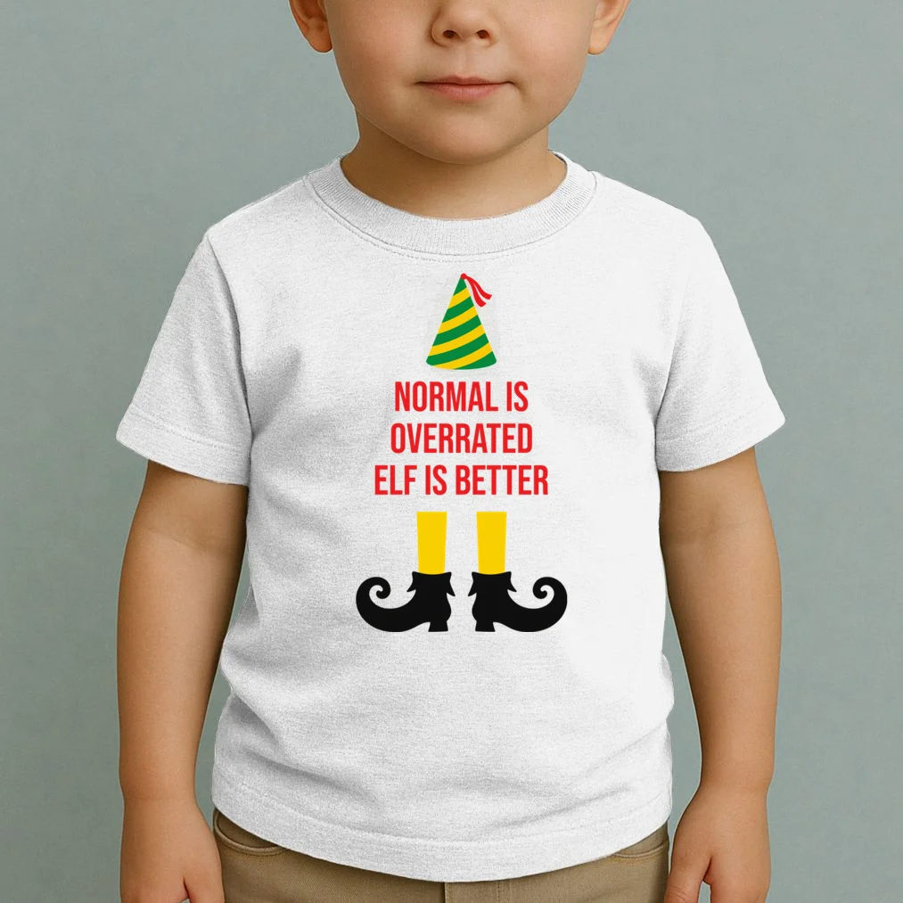 Elf Legs Funny Christmas Quote Matching Family Toddler T-Shirt - Front 1