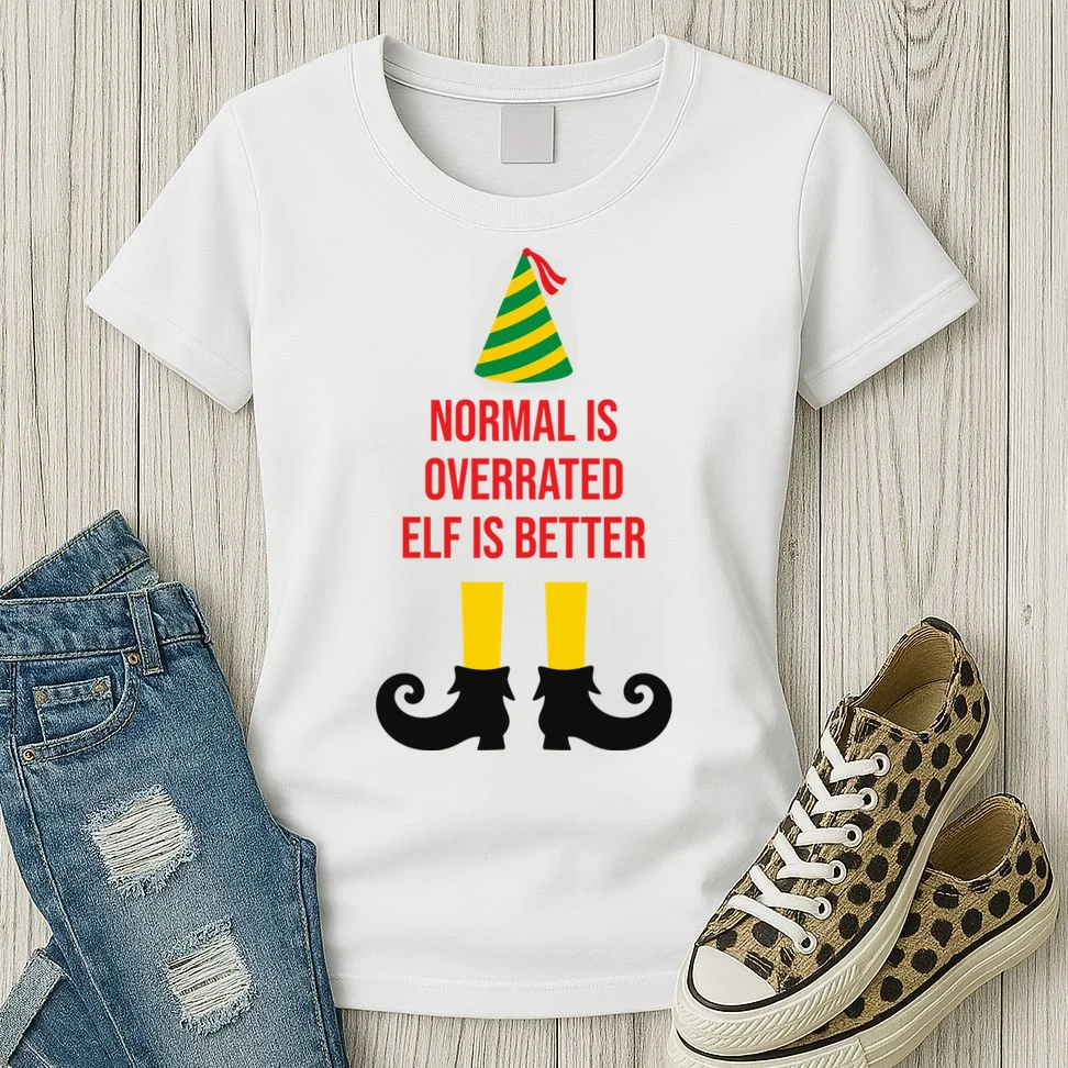 Elf Legs Funny Christmas Quote Matching Family Women's T-Shirt - Front 2