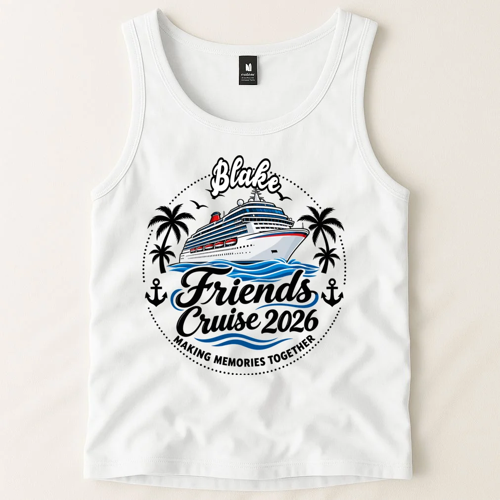 Friends Cruise 2026 – Personalized Cruise Trip & Friendship Design Men's Tank Top - Front 1