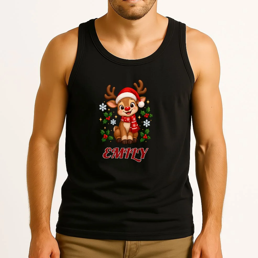 Family Christmas Crew Making Memories Together 2026 Men's Tank Top - Front 2