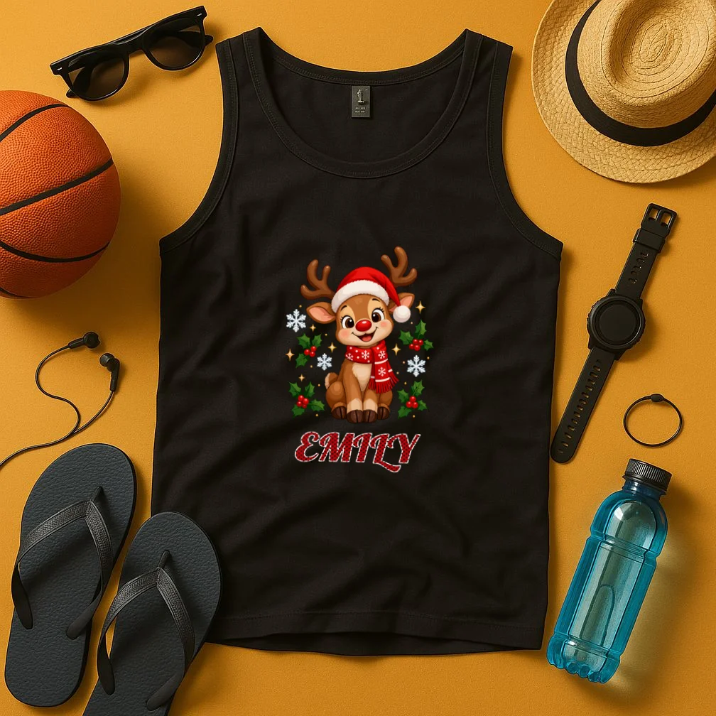 Family Christmas Crew Making Memories Together 2026 Men's Tank Top - Front 3