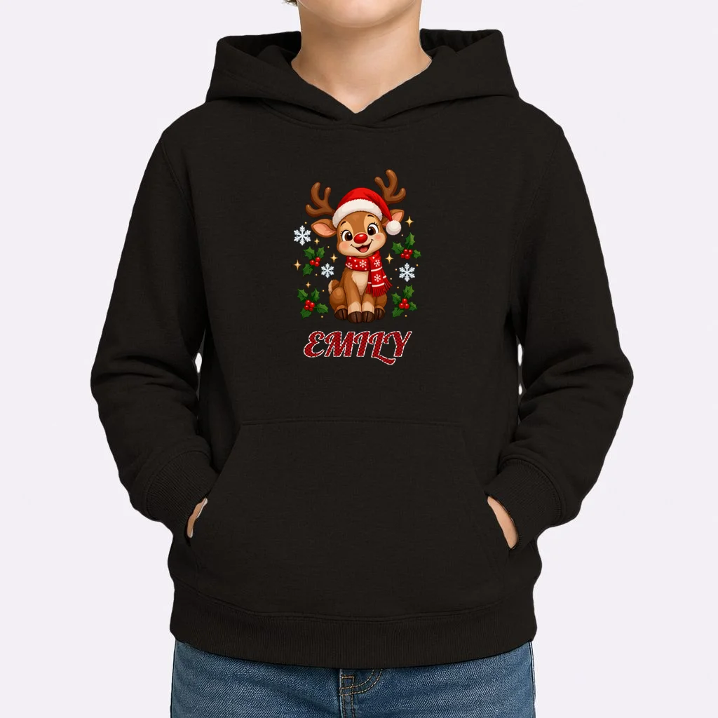 Family Christmas Crew Making Memories Together 2026 Kids Hoodie - Front 1