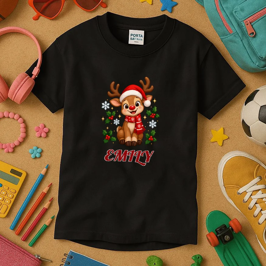 Family Christmas Crew Making Memories Together 2026 Kids T-Shirt - Front 2