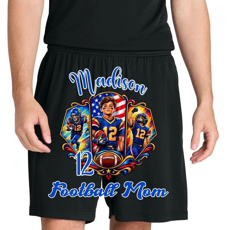 Personalized Football Championship Spirit Graphic -  Custom Name & Number Design Men's Shorts - Front 1
