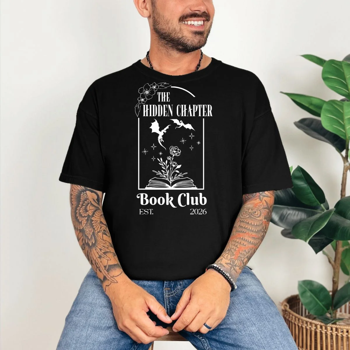 Fantasy Book Customizable Book Club T-Shirt - Front 2