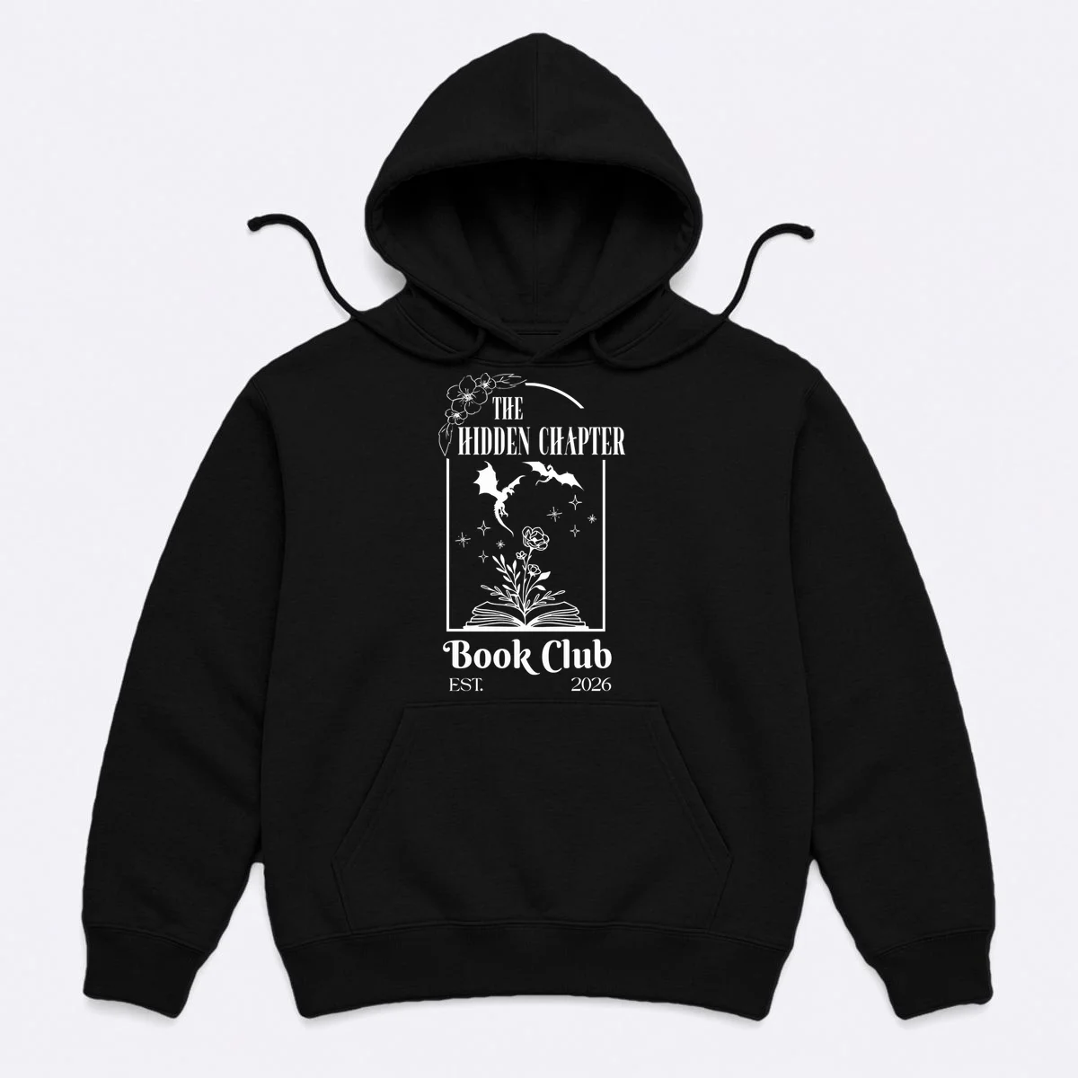 Fantasy Book Customizable Book Club Hoodie - Front