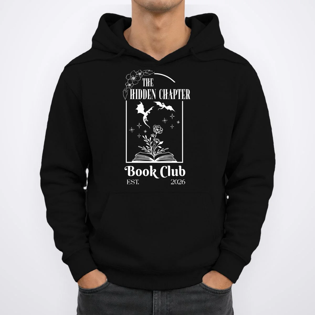 Fantasy Book Customizable Book Club Hoodie - Front 1