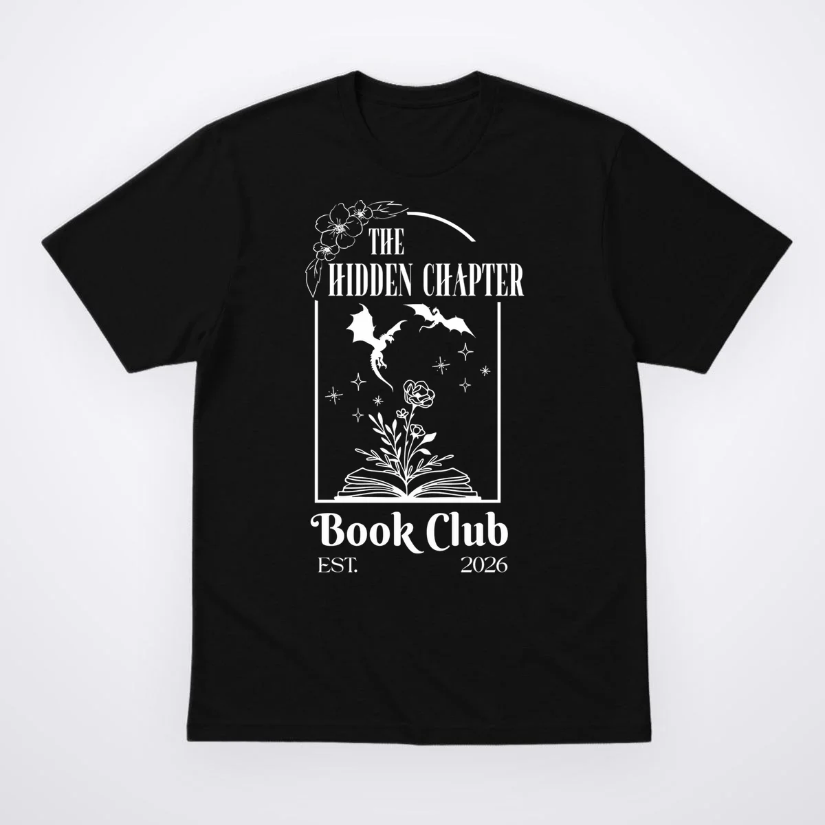 Fantasy Book Customizable Book Club T-Shirt - Front