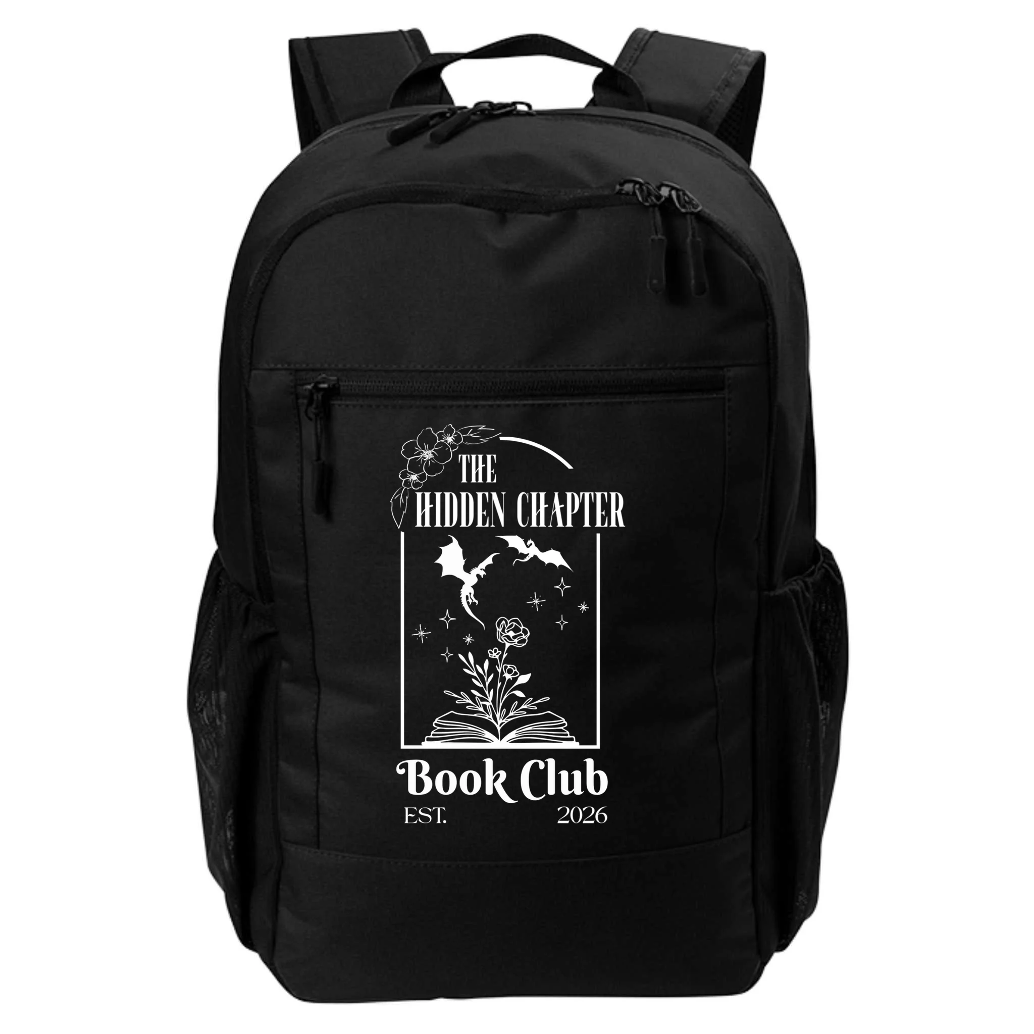 Fantasy Book Customizable Book Club Backpack - Front