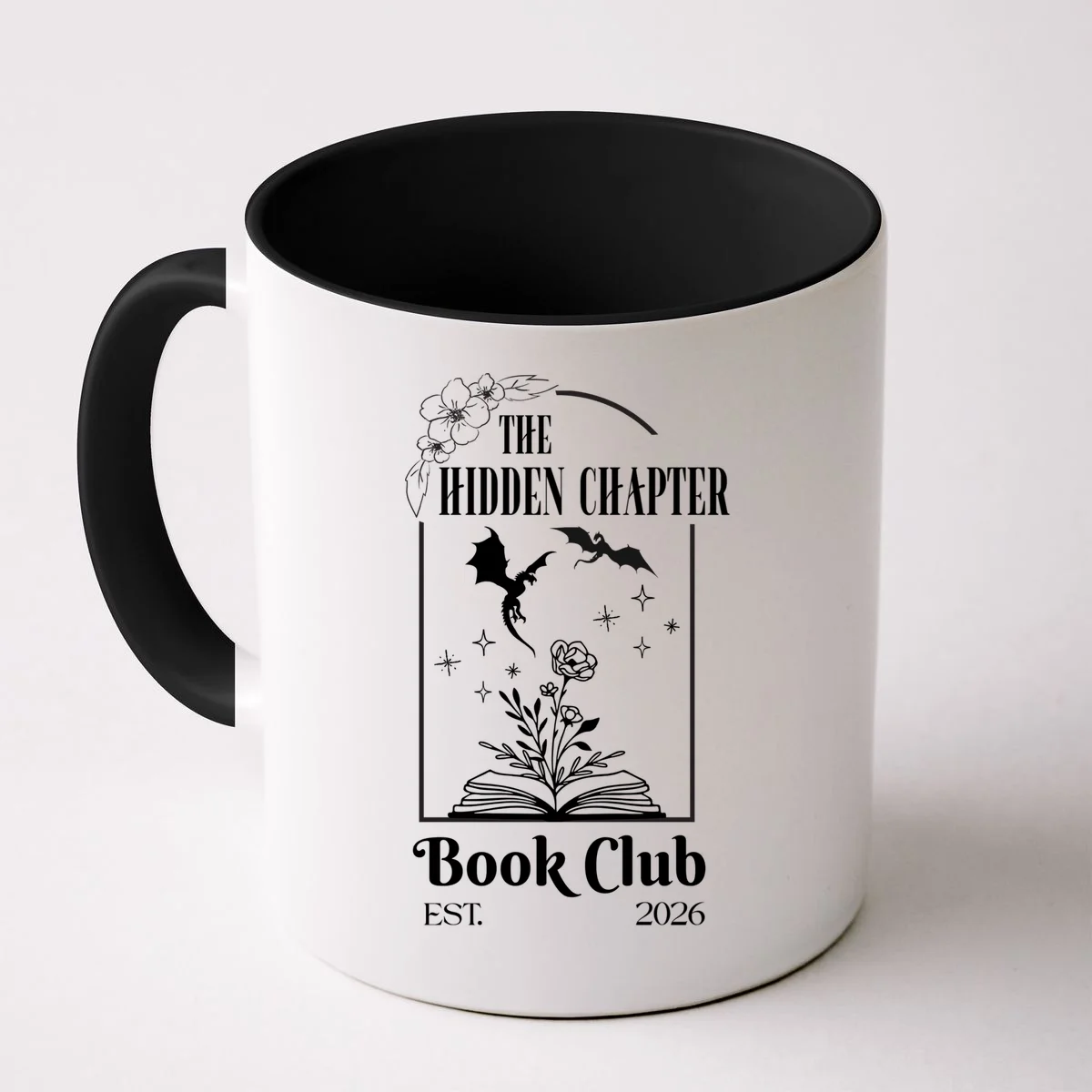 Fantasy Book Customizable Book Club Coffee Mug - Front