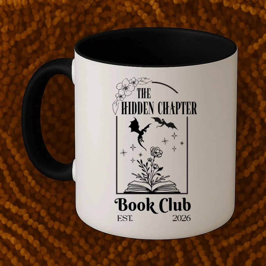 Fantasy Book Customizable Book Club Coffee Mug - Front 1