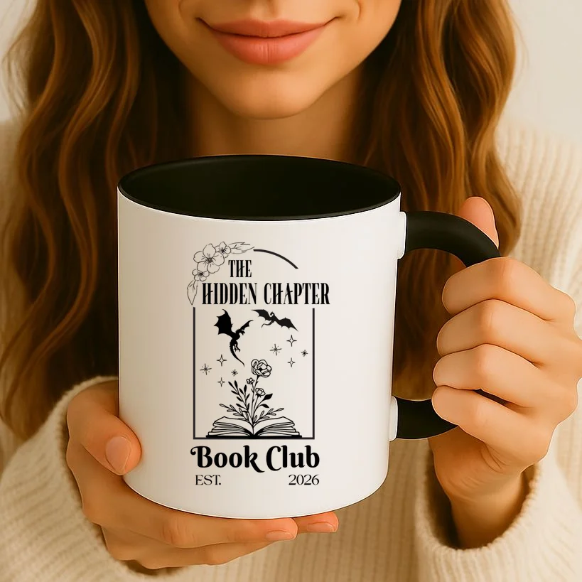 Fantasy Book Customizable Book Club Coffee Mug - Front 2