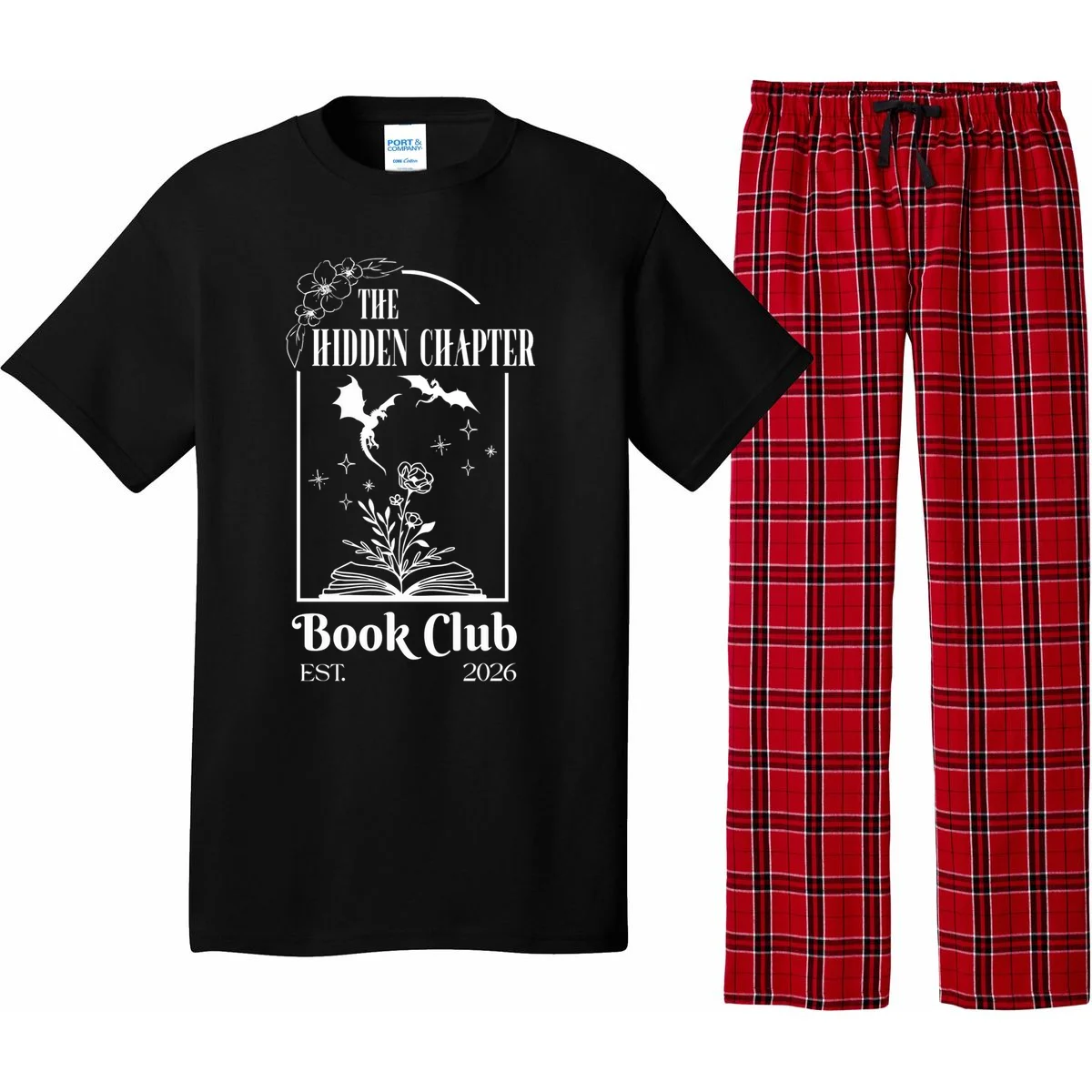 Fantasy Book Customizable Book Club Pajama Set - Front