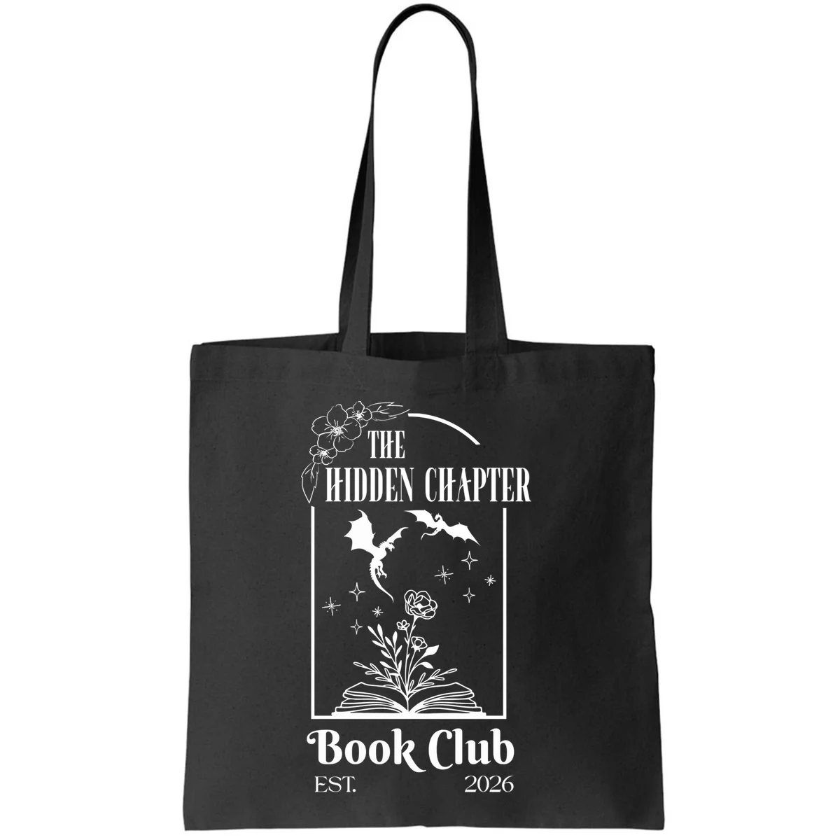 Fantasy Book Customizable Book Club Tote Bag - Front