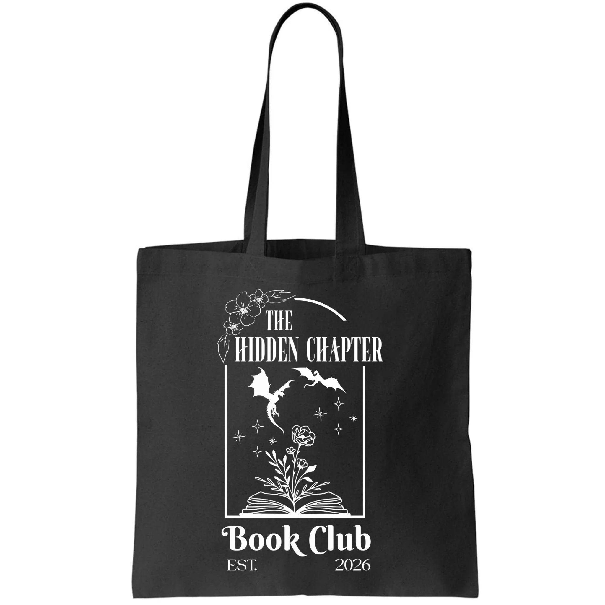 Fantasy Book Customizable Book Club Tote Bag - Front