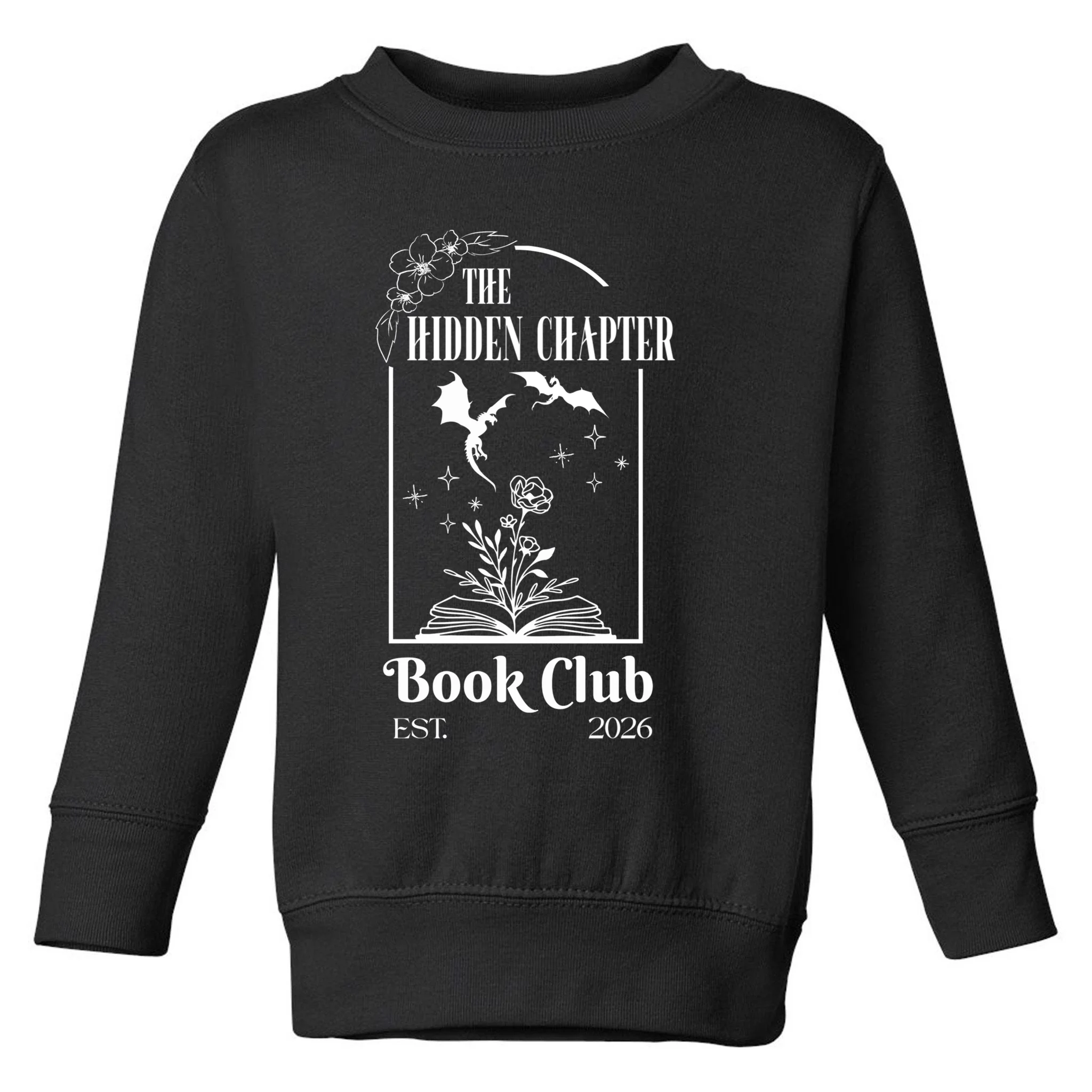 Fantasy Book Customizable Book Club Toddler Sweatshirt - Front