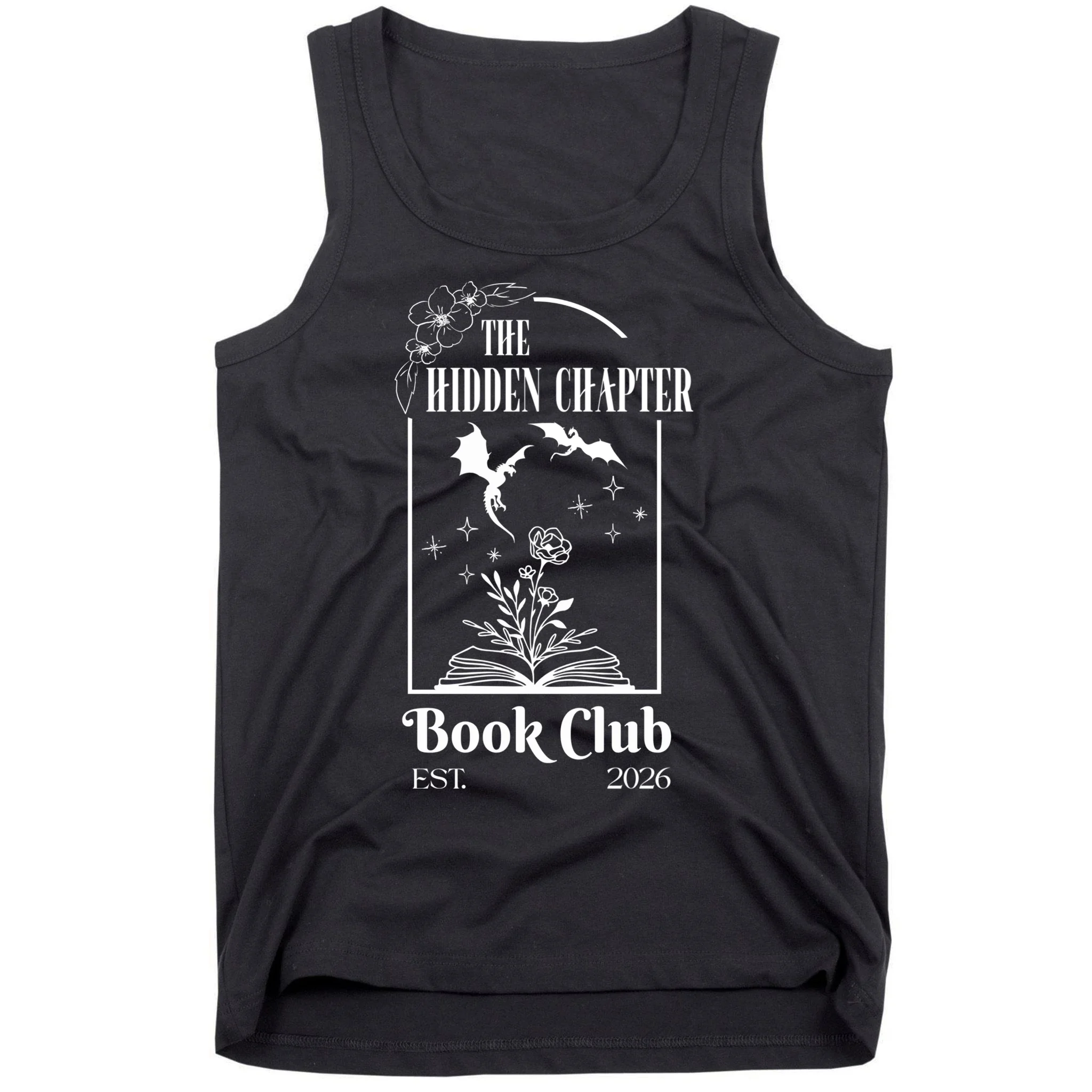 Fantasy Book Customizable Book Club Men's Tank Top - Front