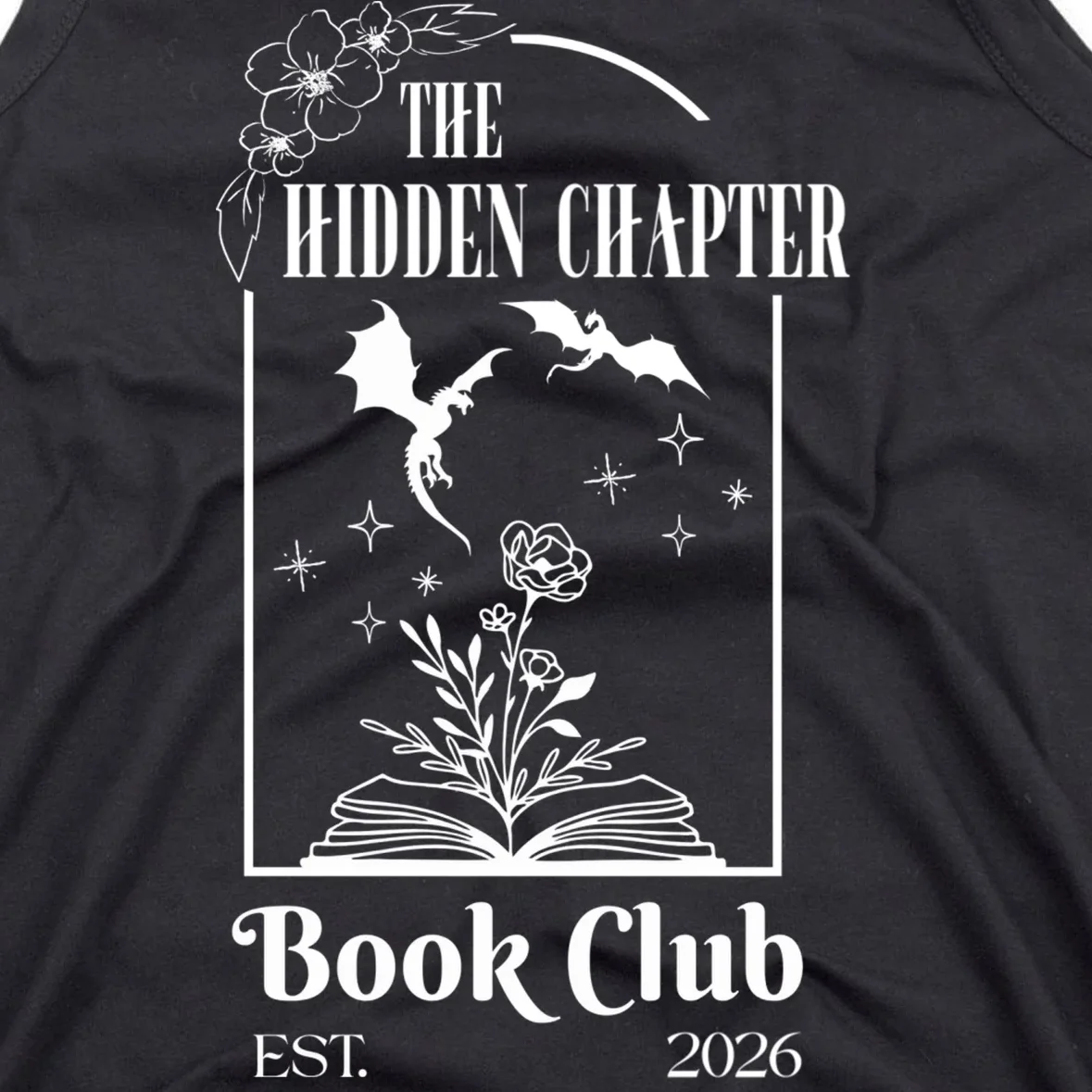 Fantasy Book Customizable Book Club Men's Tank Top - Front - Close-up