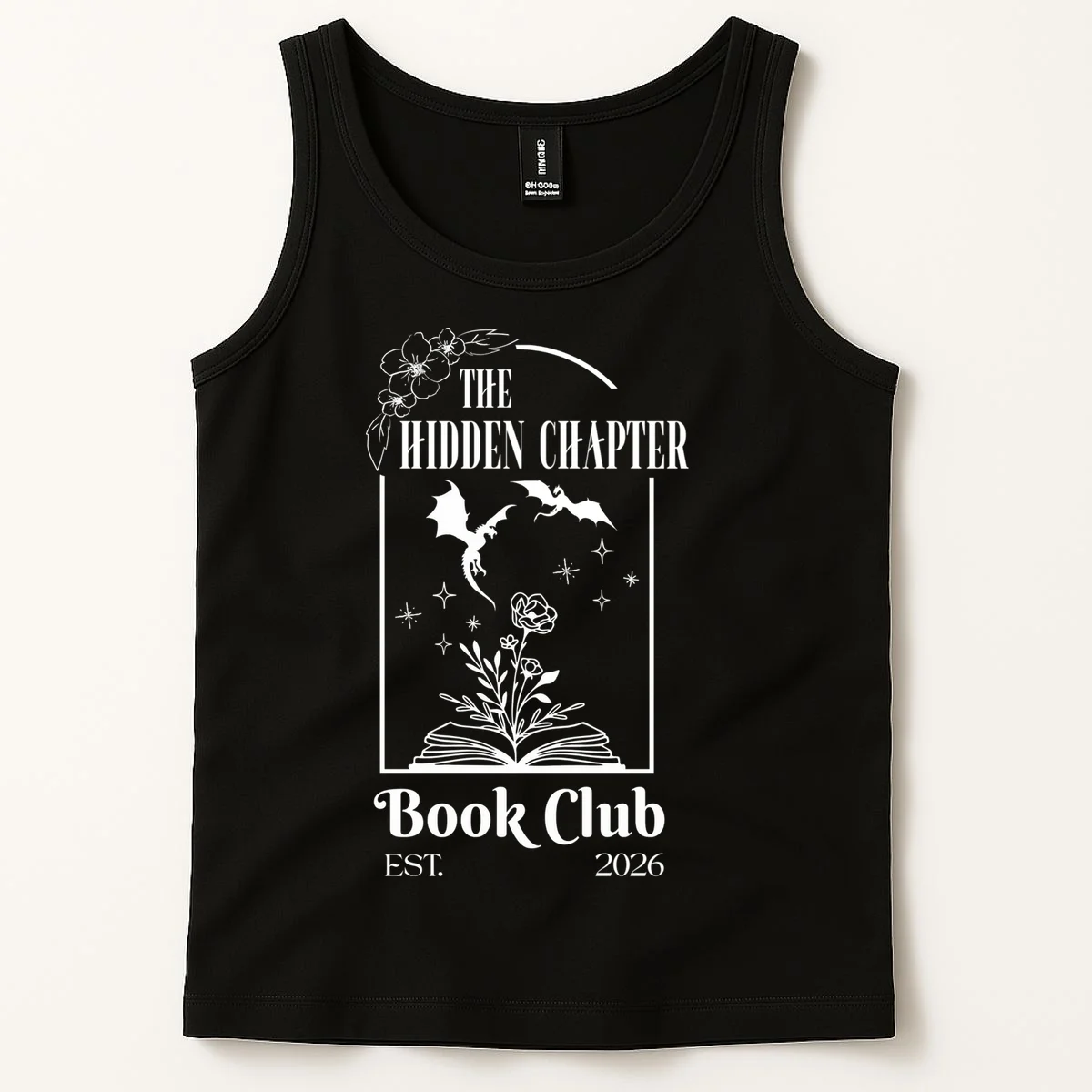 Fantasy Book Customizable Book Club Tank Top - Front 1