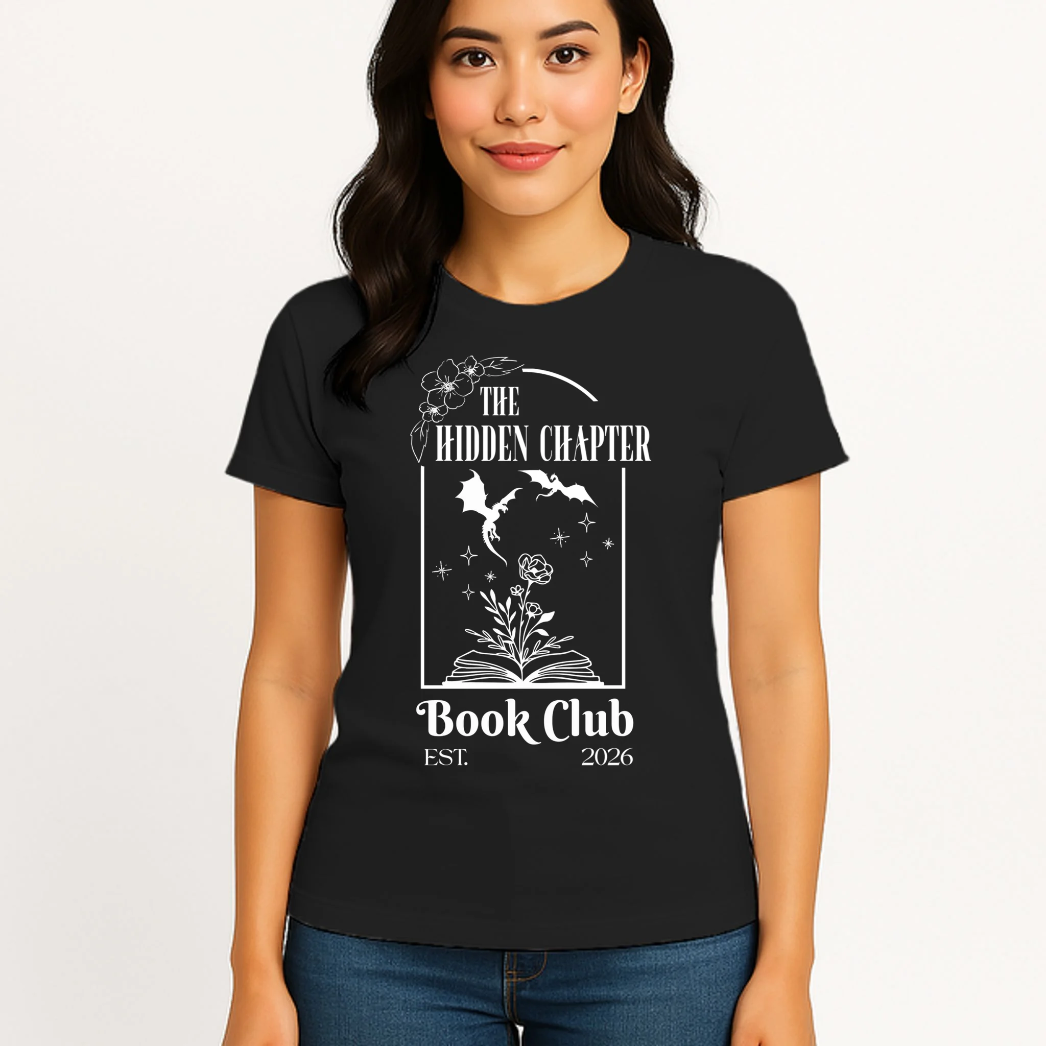 Fantasy Book Customizable Book Club Women's T-Shirt - Front 3