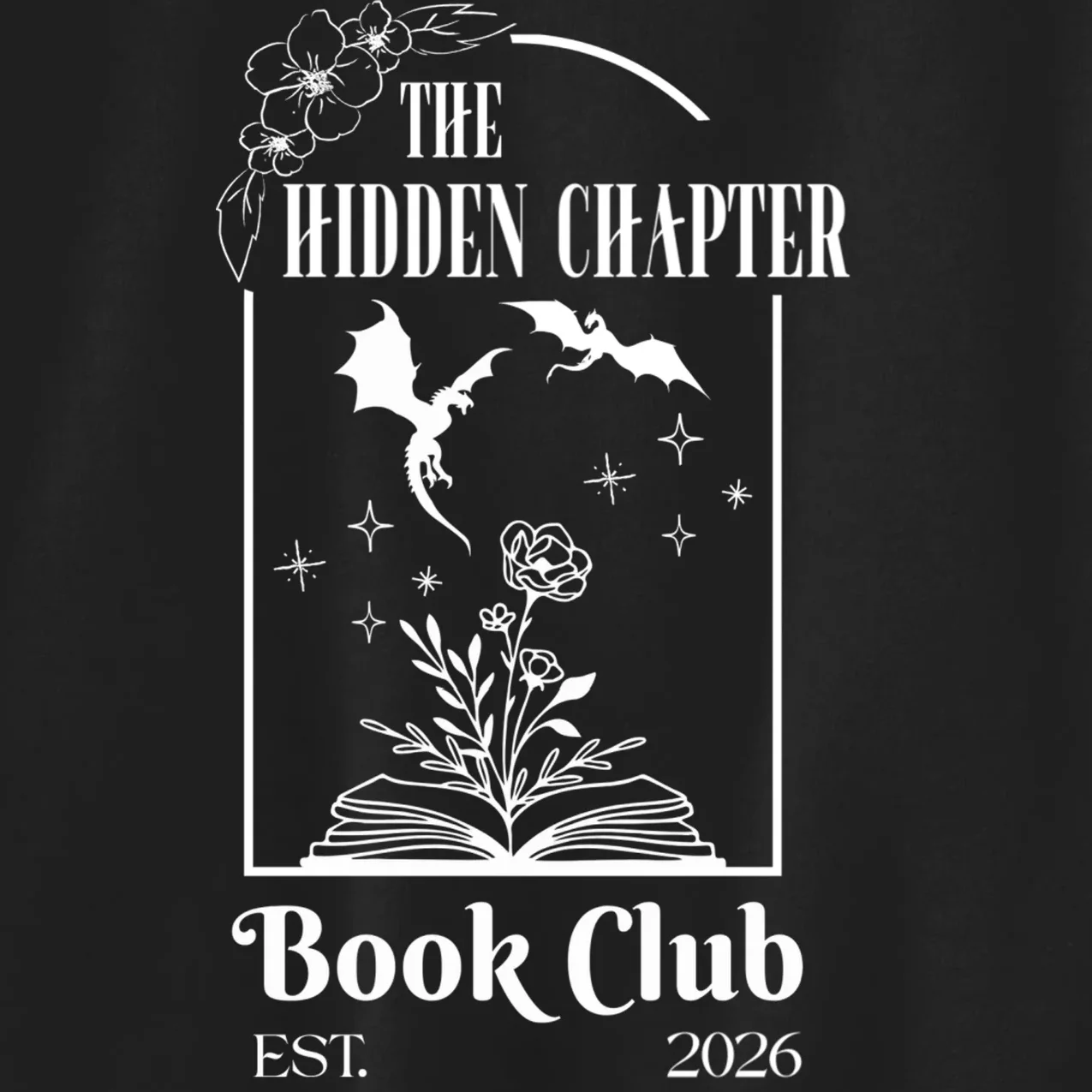 Fantasy Book Customizable Book Club Kids Sweatshirt - Front - Close-up