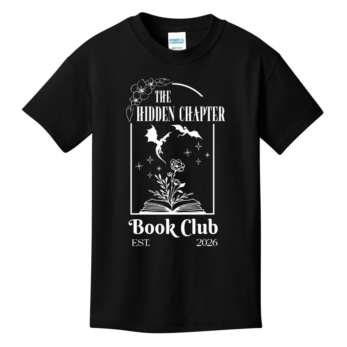 Fantasy Book Customizable Book Club Kids T-Shirt - Front