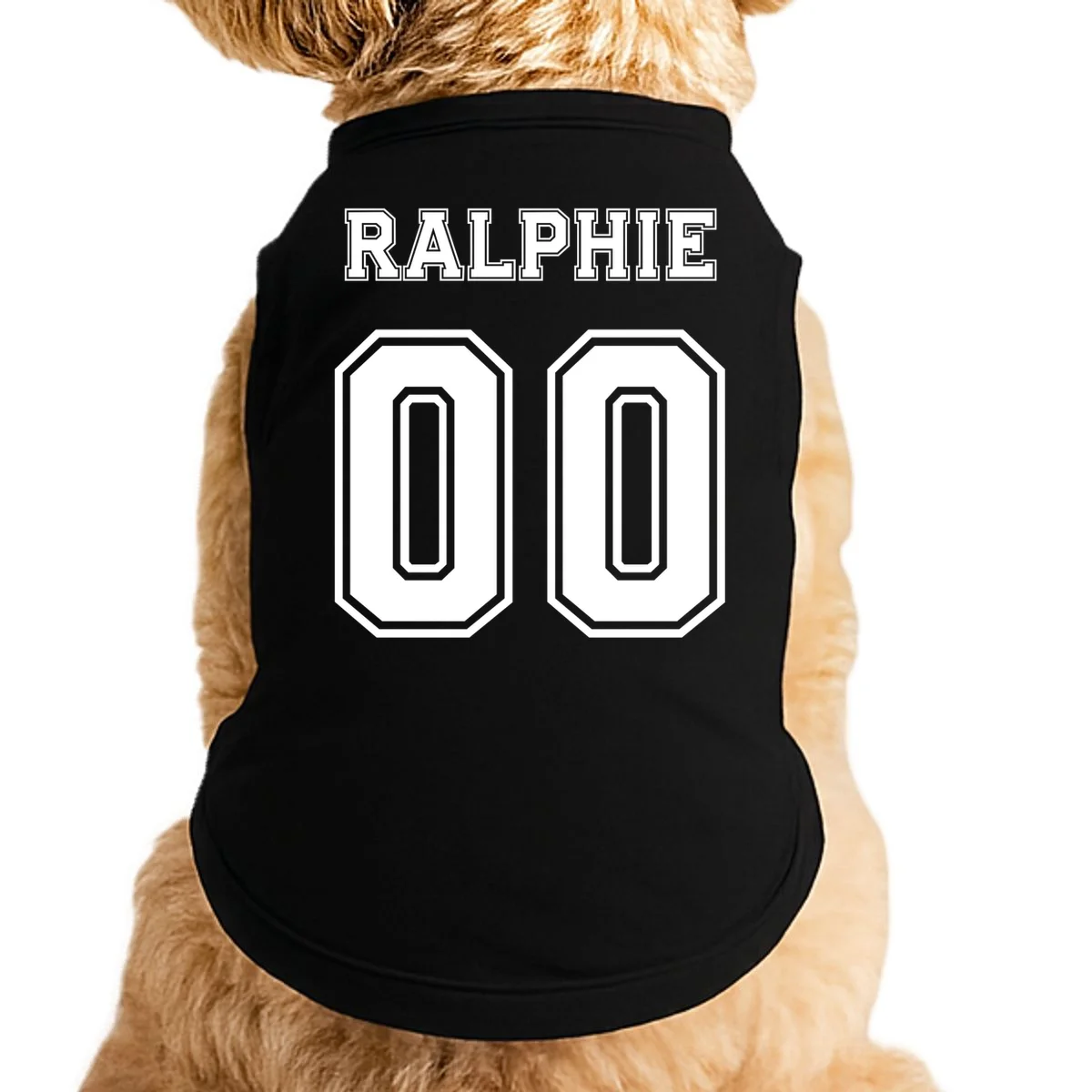 Custom Dog Halloween Football Player Doggie Tank - Front