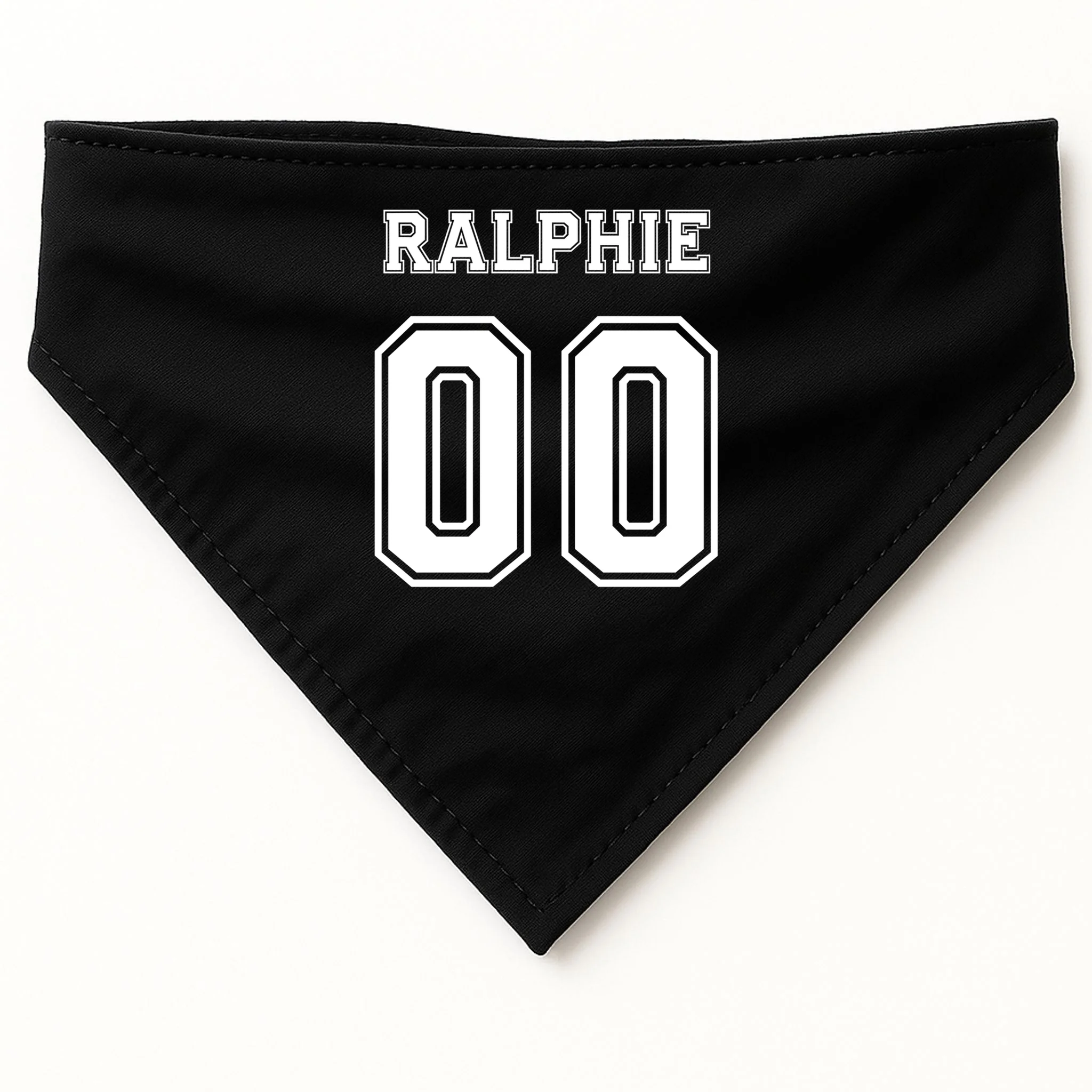 Custom Dog Halloween Football Player Doggie Bandana Front