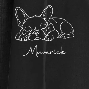French Bulldog Frenchie Customizable Name Women's Cardigan - Front - Close-up