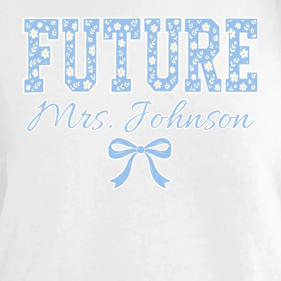Future Mrs Cute Personalized Wedding Gift Comfort Colors Unisex T-Shirt - Front - Close-up