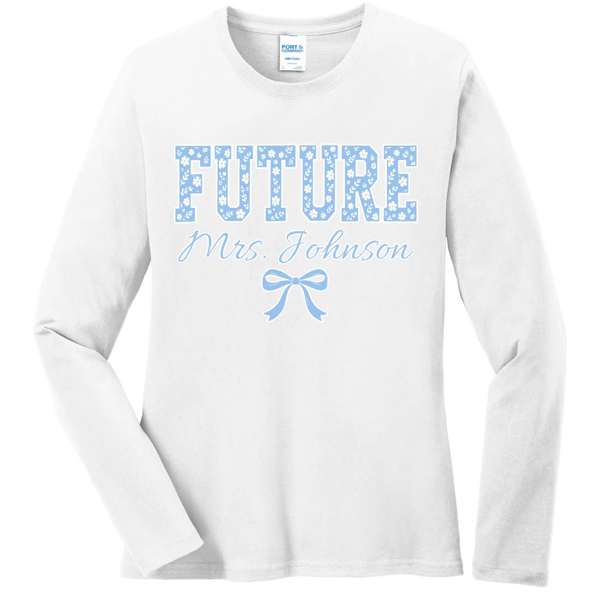 Future Mrs Cute Personalized Wedding Gift Women's Long Sleeve Shirt - Front