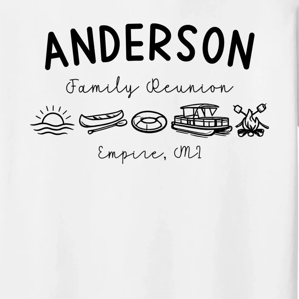 Family Reunion Personalized Camping Last Name and Location Men's Pajamas - Front - Close-up