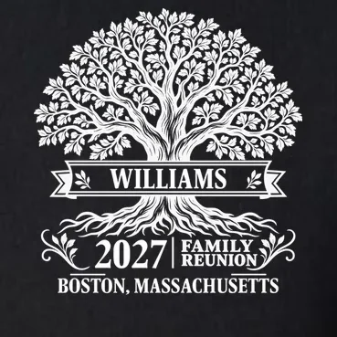 Custom Family Tree Family Reunion Men's Pullover Quarter Zip - Front - Close-up
